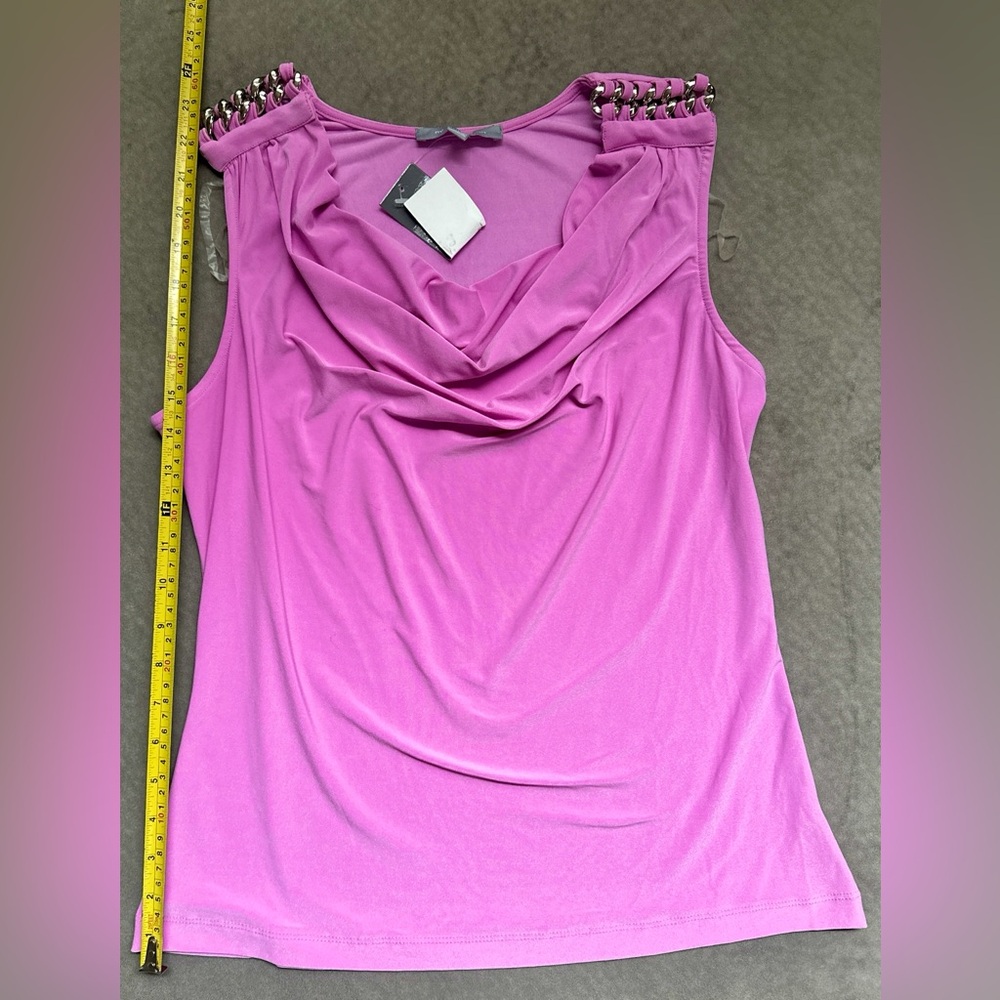 NWT- NY Collection Sleeveless Blouse- Pink size S